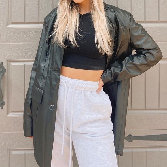 PLT Leather Blazer - Picture 2 of 2